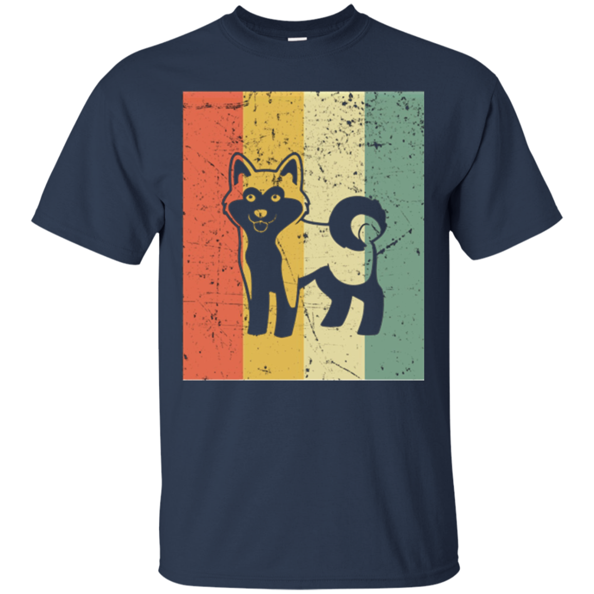 Akita Silhouette Shirt - Retro Vintage Classic T-Shirt