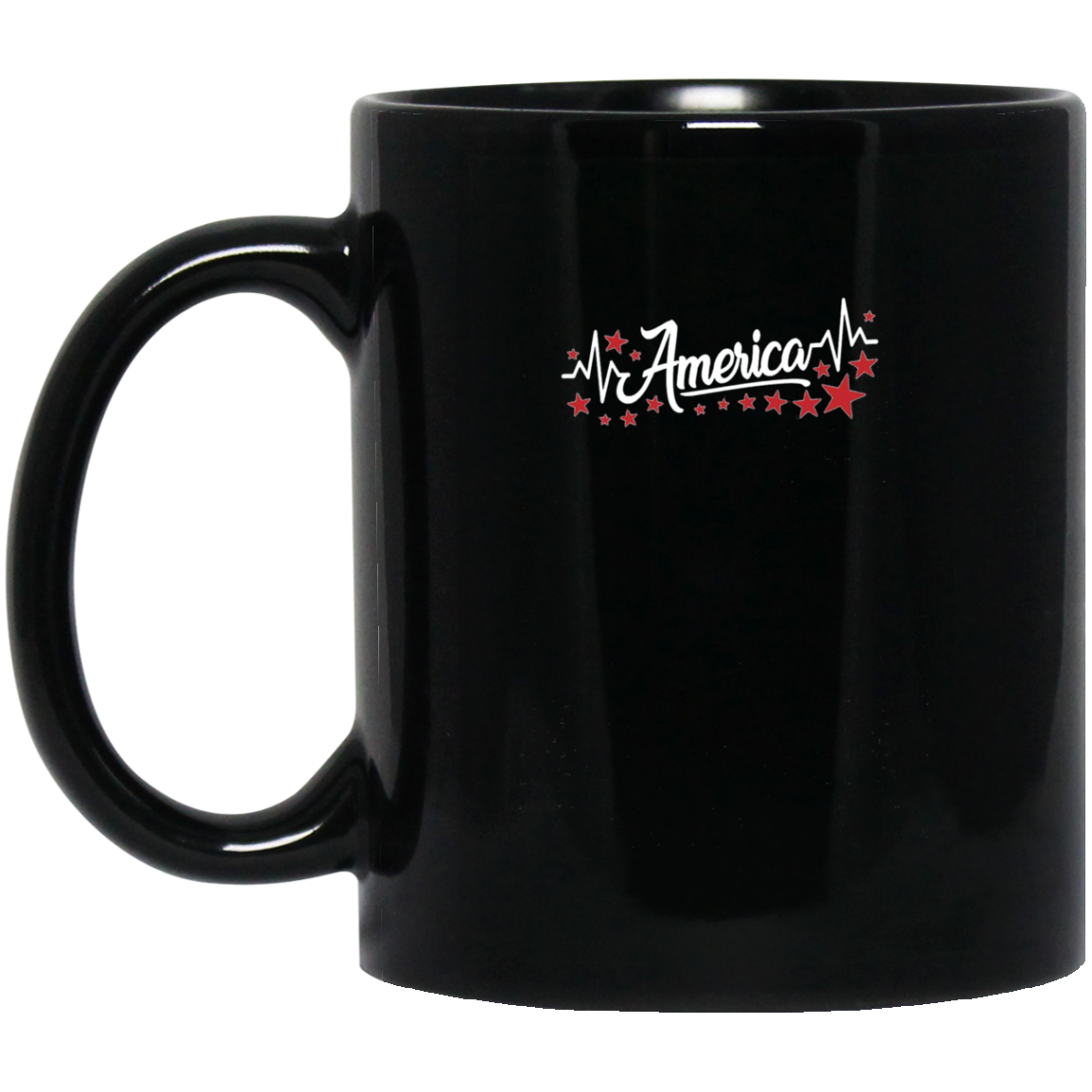 America Heartbeat Red Long Sleeve Fourth July Outfit Stars