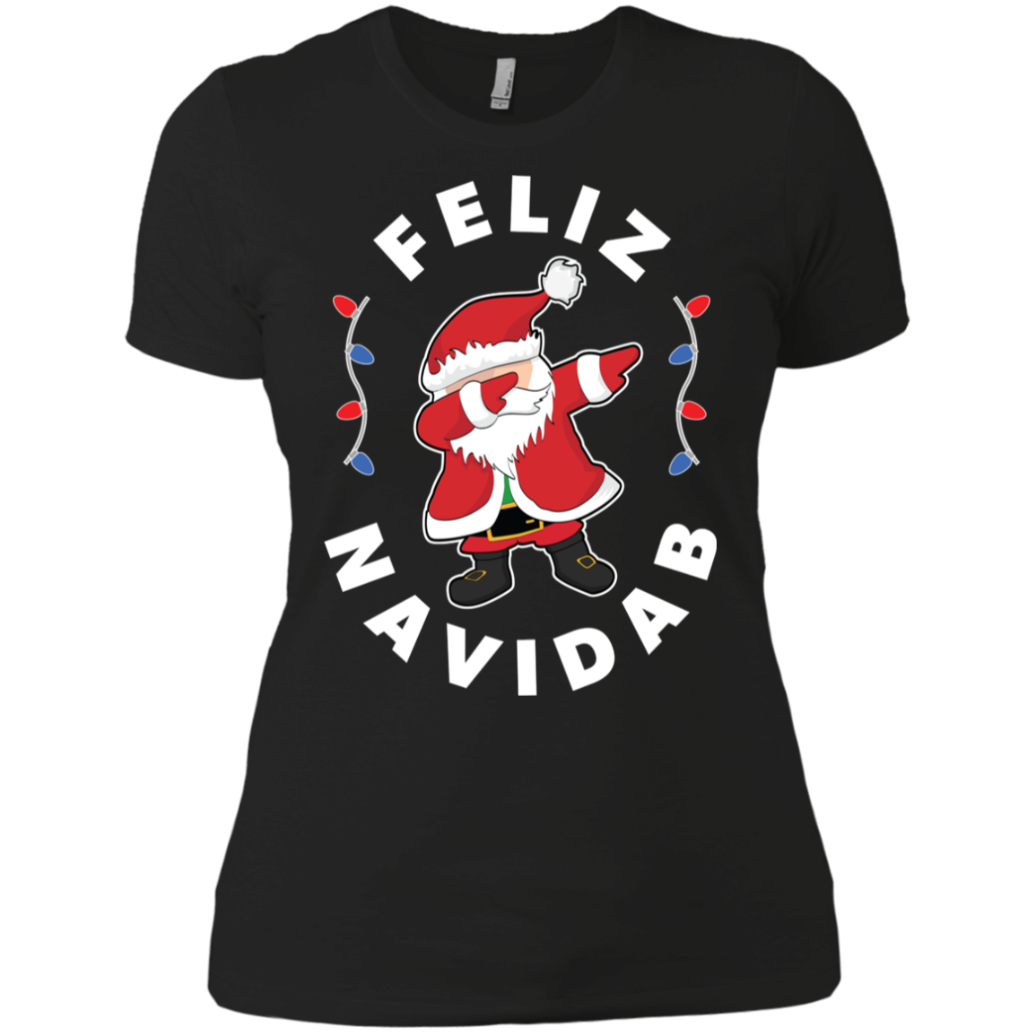 Santa Dabbing Christmas Shirt Feliz Navidab