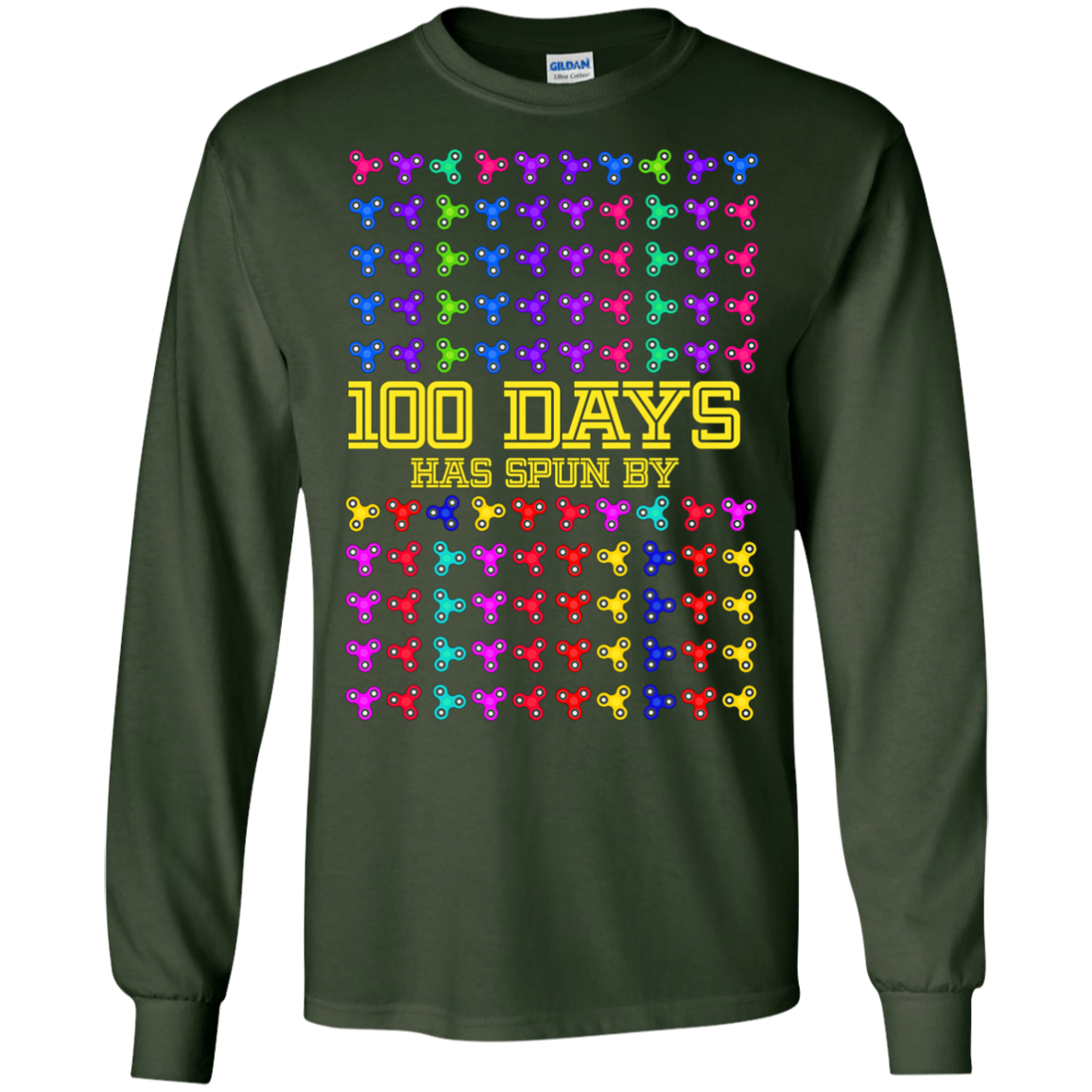 100 Days of School TShirt - Fidget Spinner Shirt