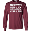Image of Architects wear black unless it is hot then they wear black