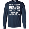 Image of "I'm Actually A Dragon" - Funny Halloween Costume T-Shirt