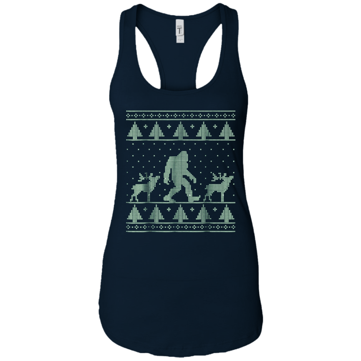 Bigfoot Ugly Christmas Sweater T-Shirt, Funny Sasquatch Gift