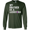 Image of Alzheimer's Awareness T-Shirt For Brothers Purple Ribbon Tee