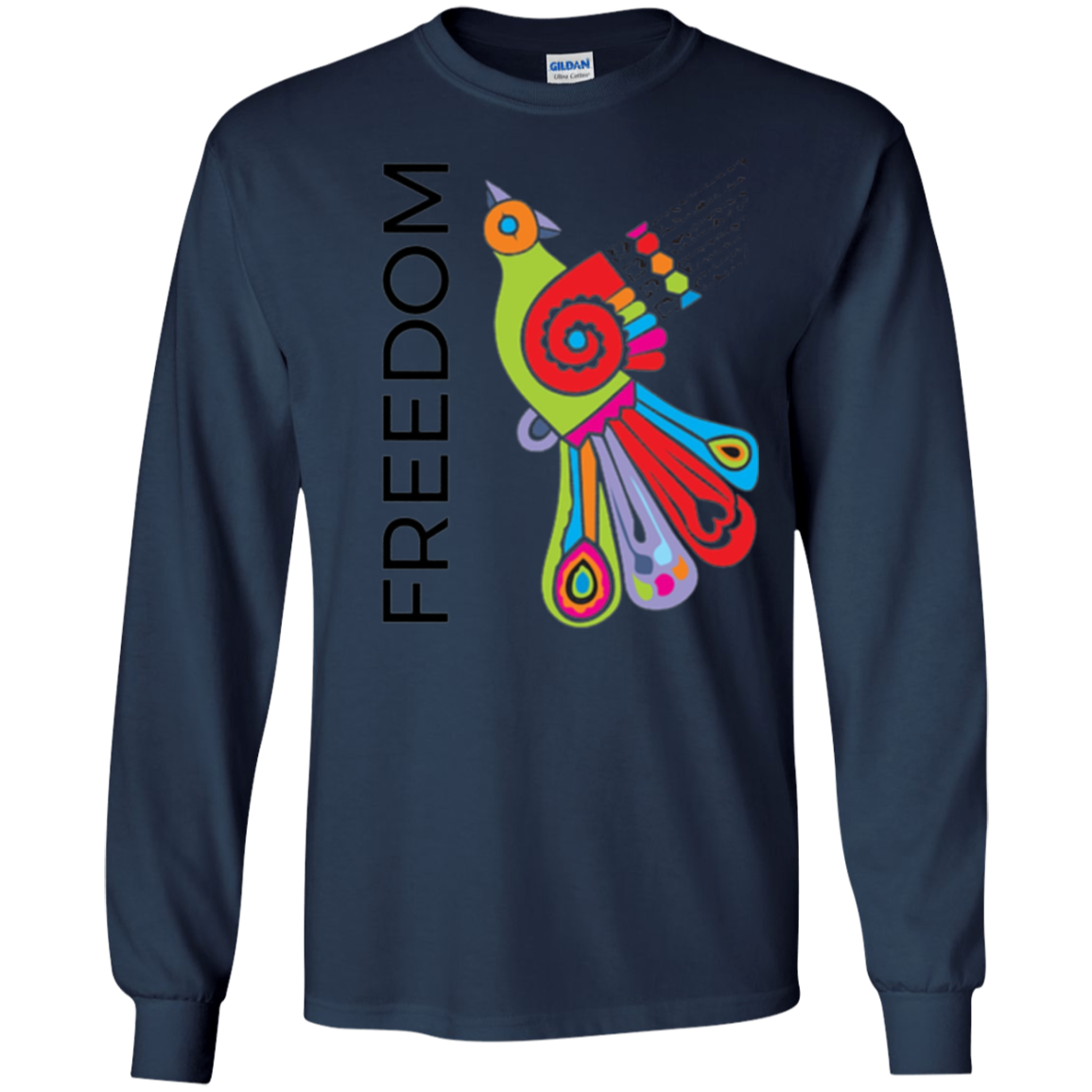 "Freedom" Bright Colorful Bird Diversity Unity T-Shirt
