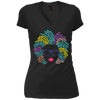 Image of Afro Girl T-Shirt: Natural Hair & Glasses, Black Women Art