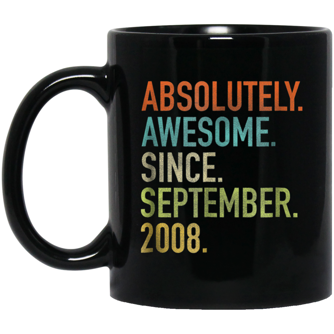 Absolutely Awesome Since September 2008 10th Birthday Shirt