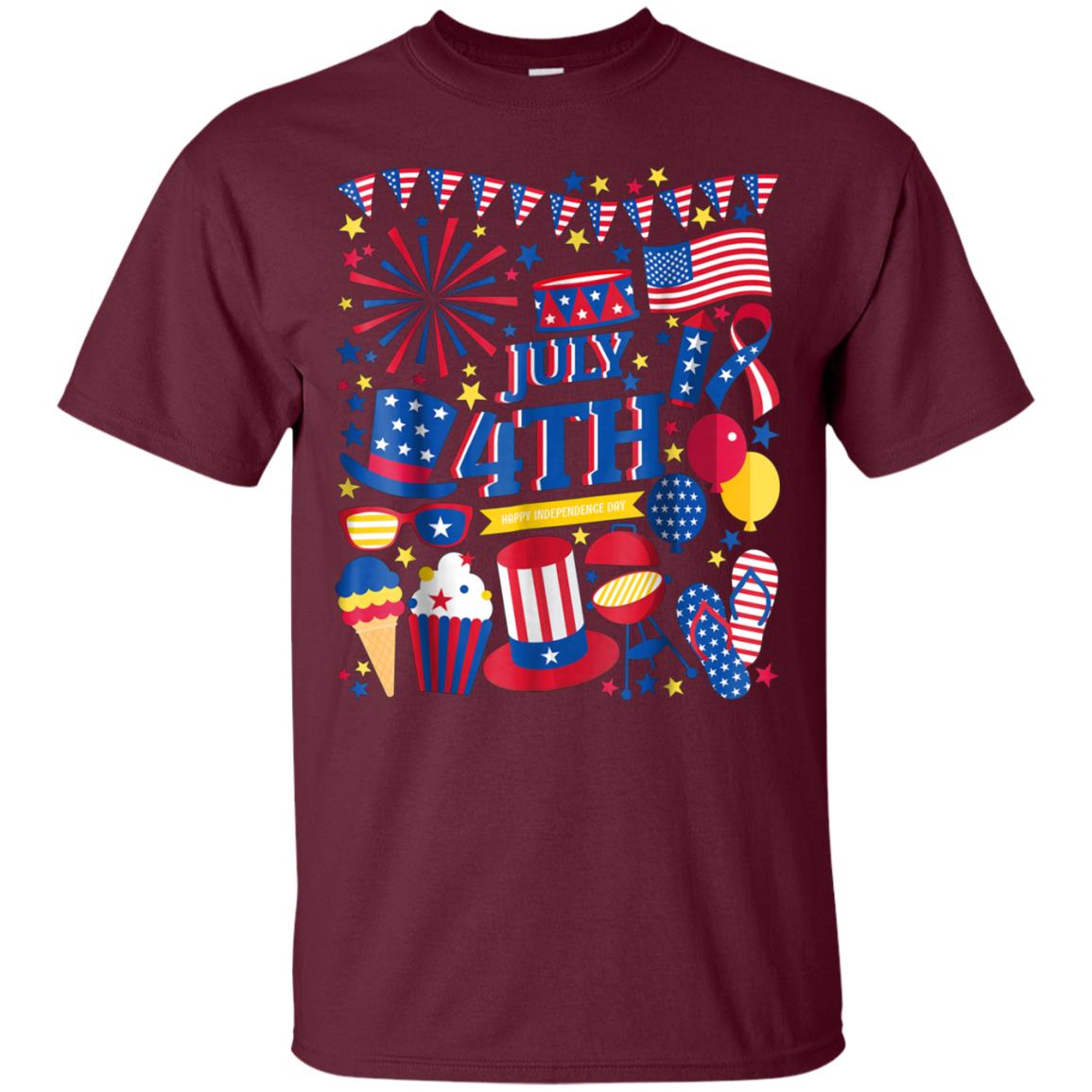 4th of July T-Shirt Cool BBQ Fireworks Tee For 4th of July!