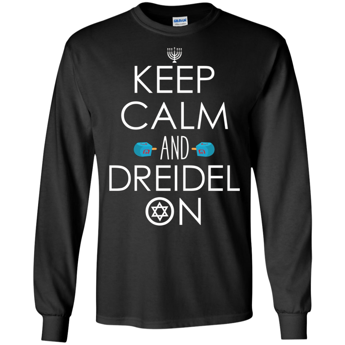 Funny Hanukkah Gift Ideas - Keep Calm and Dreidel On T-Shirt
