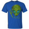 Image of Alien Peace Cool Funny T-Shirt Cute UFO Lover Birthday Gift