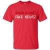 Image of Santa Fake News T-Shirt Trump Joke Funny Christmas Gift