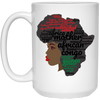 Image of Afro Word Art Natural Hair T-Shirt for Black Women
