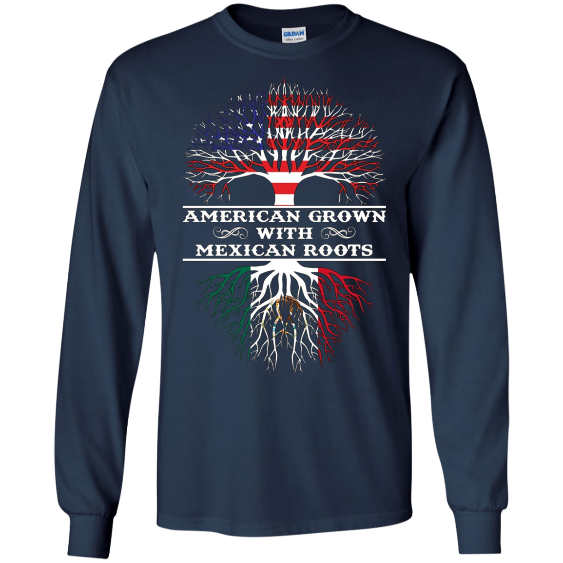 American Grown With Mexican Roots Tee Shirt