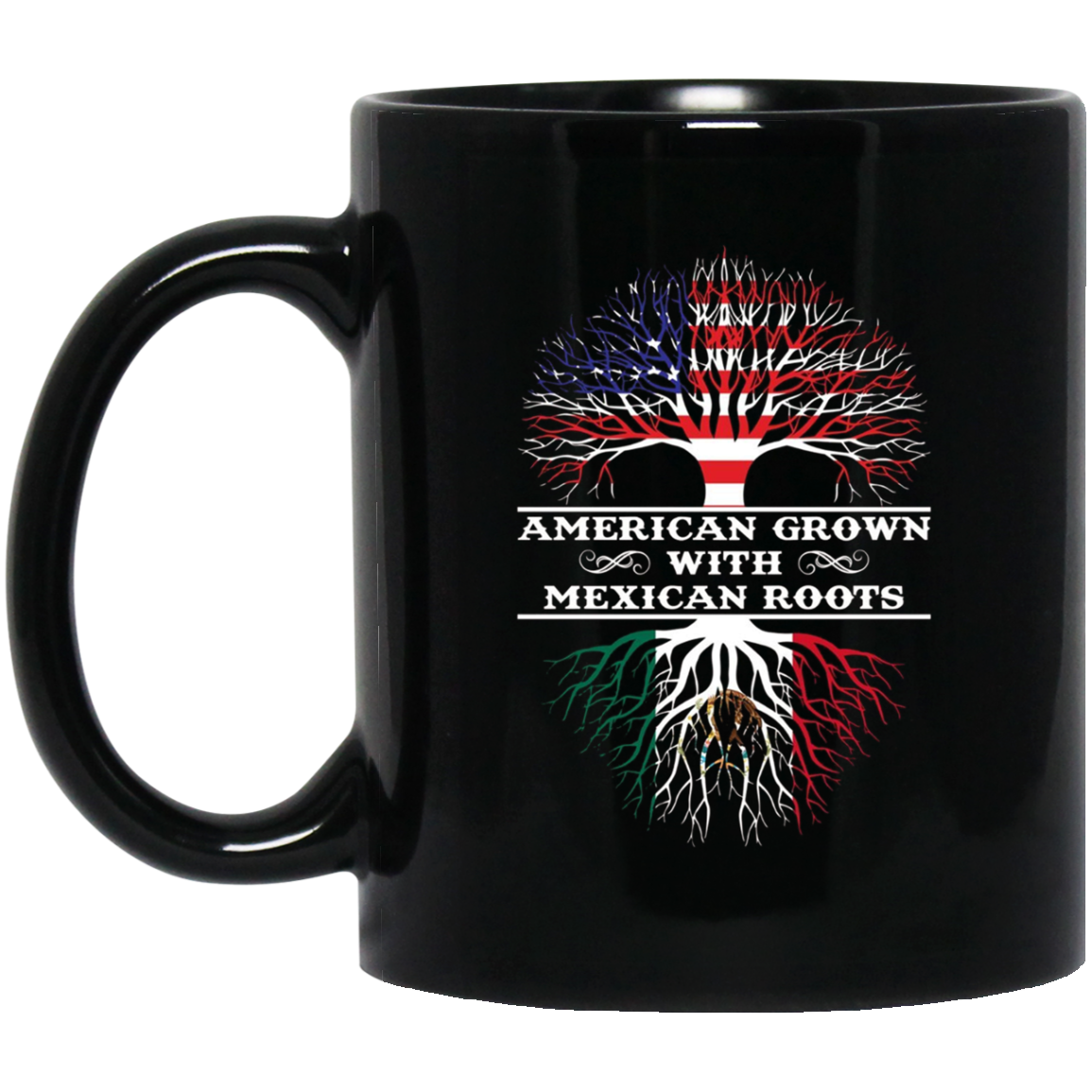 American Grown With Mexican Roots Tee Shirt