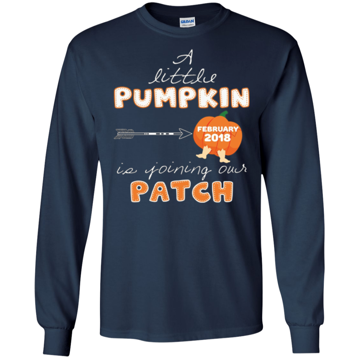 A Little Pumpkin Is Joining Our Patch February 2018 Mom Tee