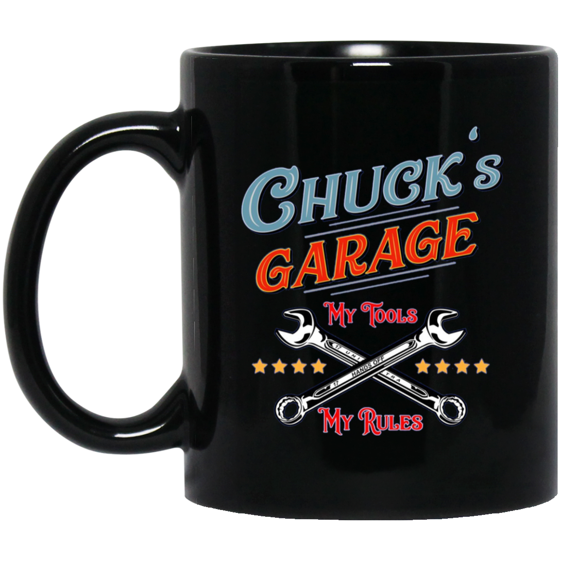 Chuck's Garage funny long sleeve tee shirt