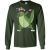 Image of American Pride T-Rex Dinosaur USA Dabbing Funny T Shirt
