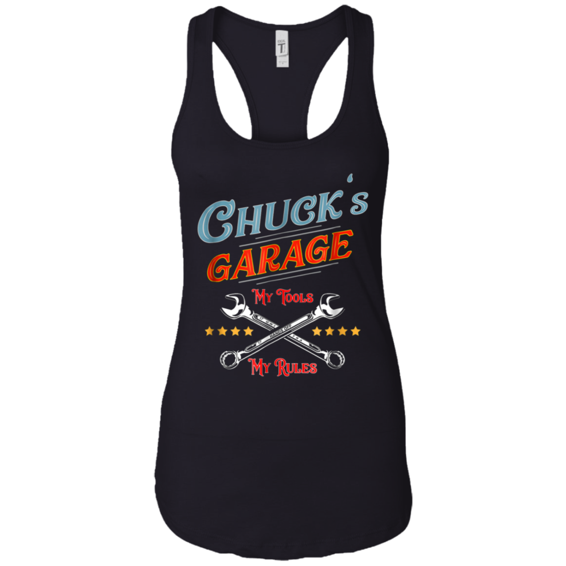 Chuck's Garage funny t-shirt