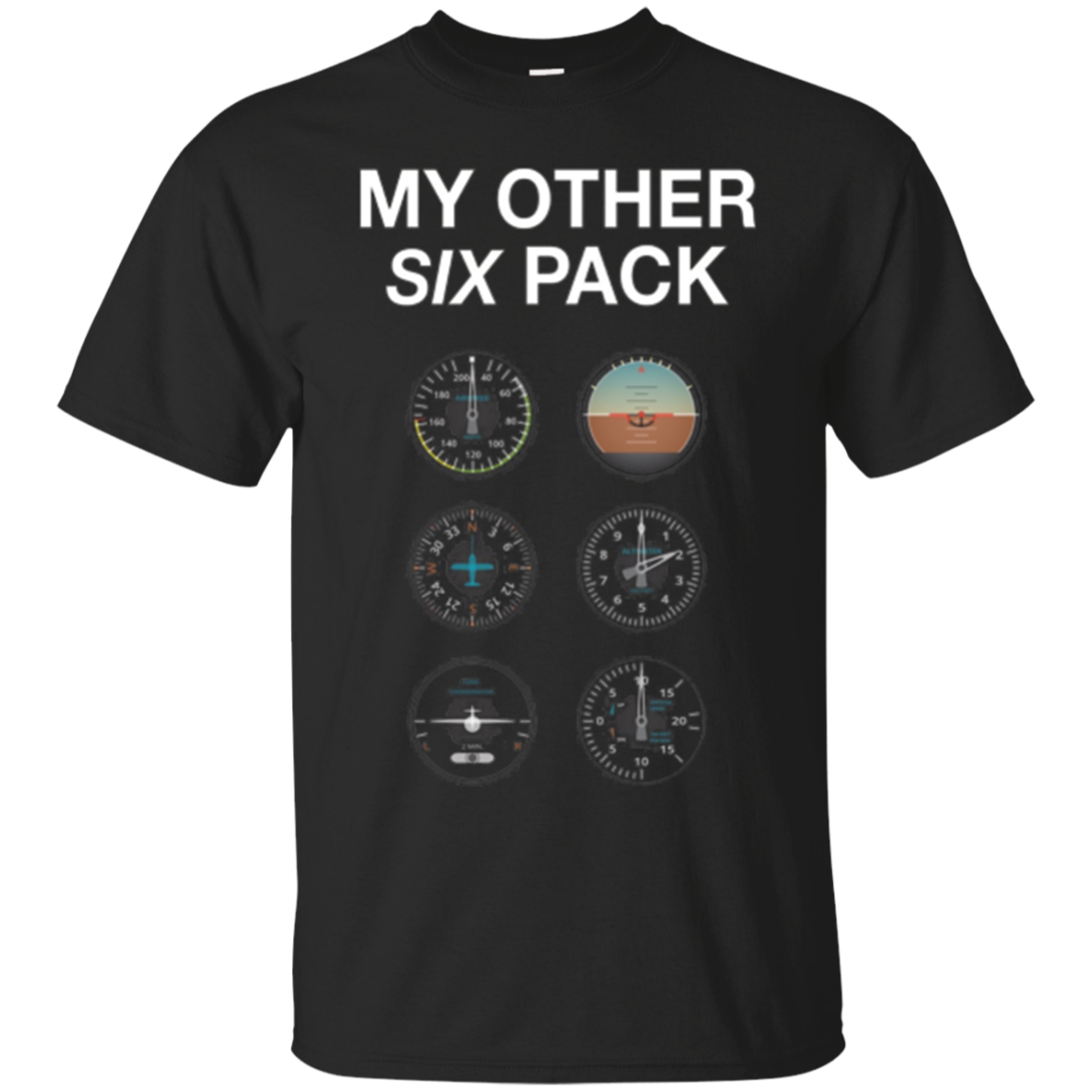 My Other Six Pack Funny Pilot T-Shirt