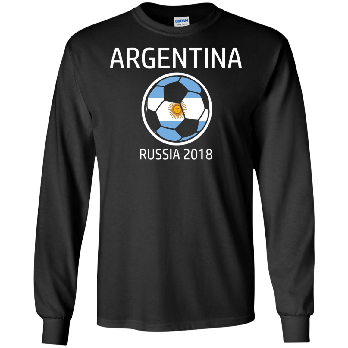 Argentina Soccer Team 2018 Long Sleeve Football T Shirt