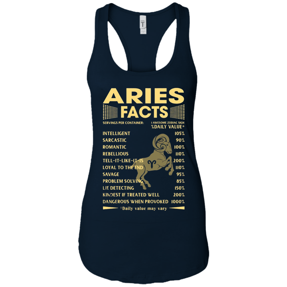 Aries Facts Zodiac T-shirt