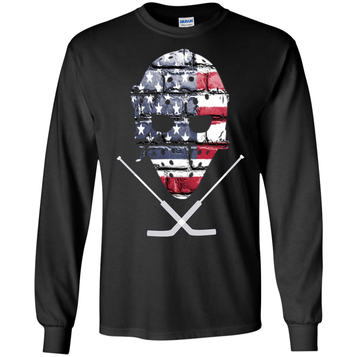 American Hockey Goalie T-Shirt Patriotic Hockey Tee