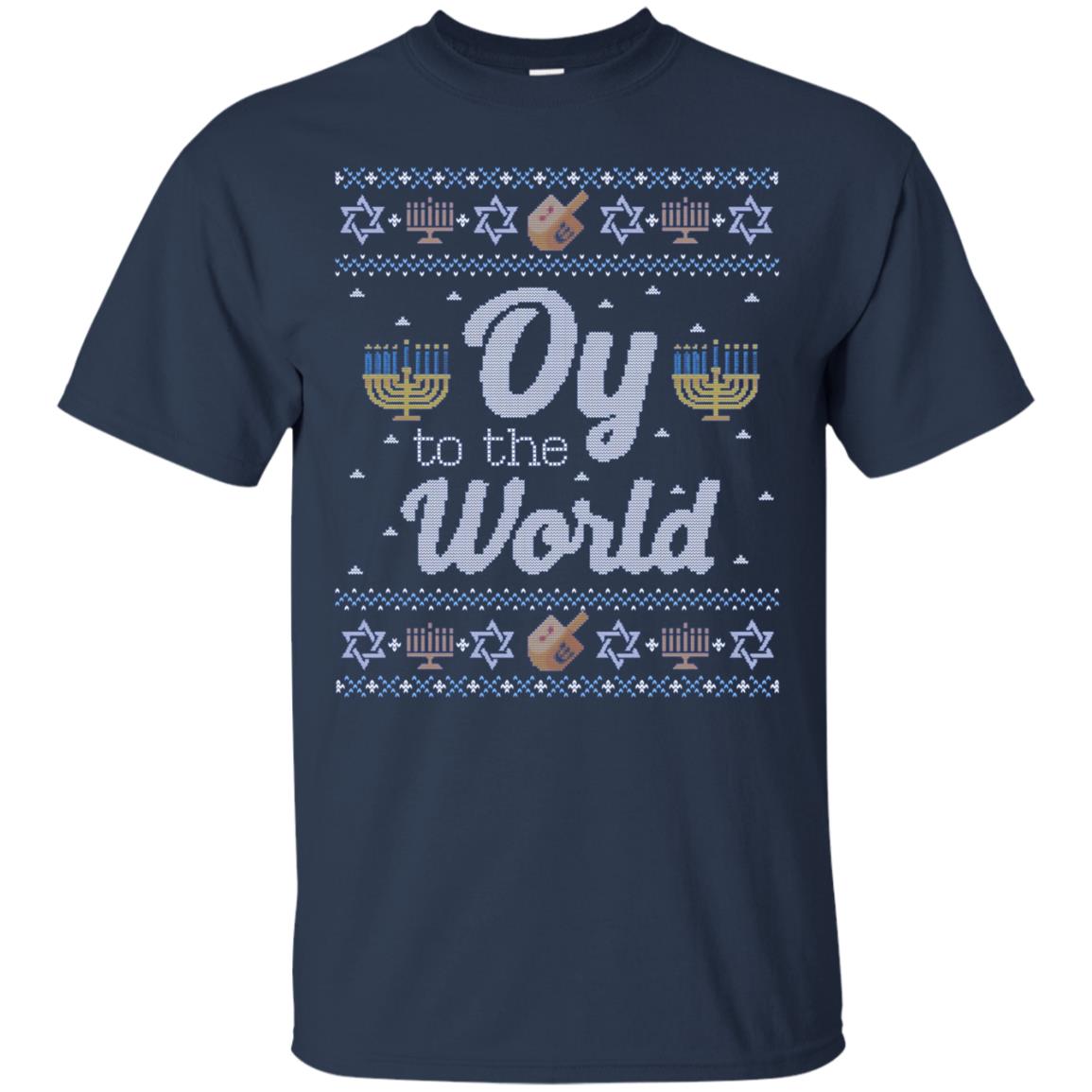 Funny Hanukkah Sweater Long Sleeve Shirt, Oy to the World