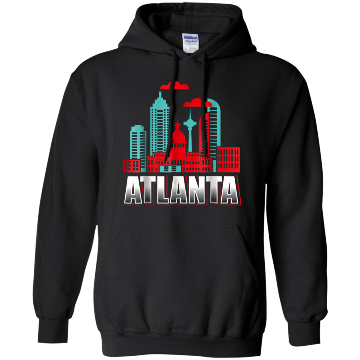 Atlanta T Shirt Funny Atlanta Georgia Skyline Souvenir Tee