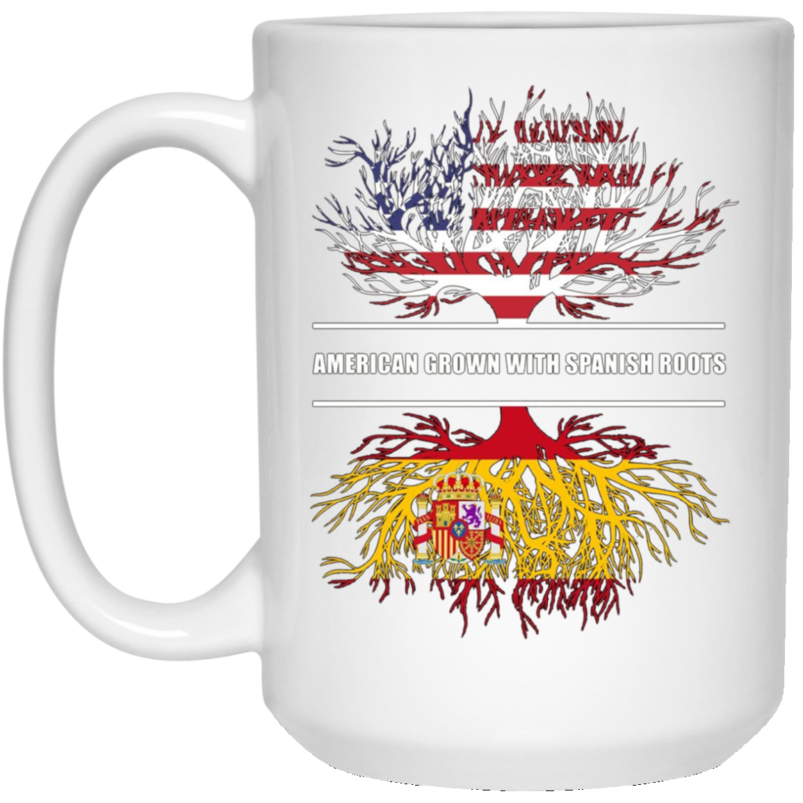 American Grown With Spanish Roots T-Shirt Spain Tee