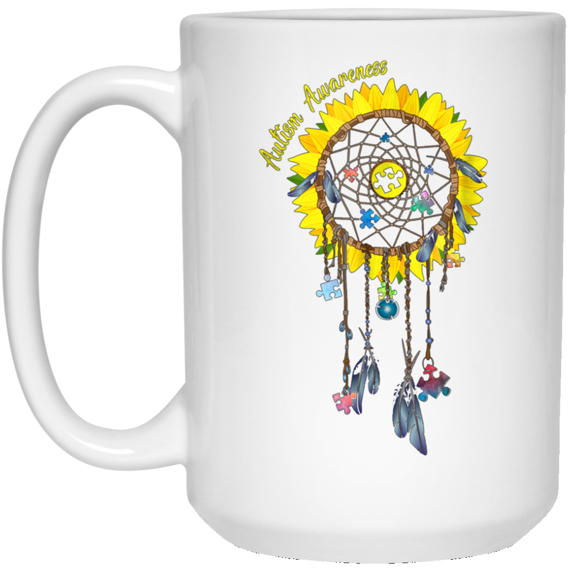 Autism Awareness Sunflower Dreamcatcher T-shirt