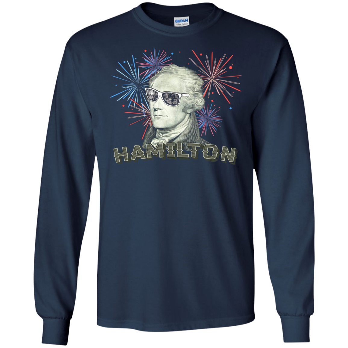 Alexander Hamilton Sunglasses Fireworks HIstory T Shirt
