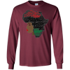 Image of Afro Word Art Natural Hair T-Shirt for Black Women