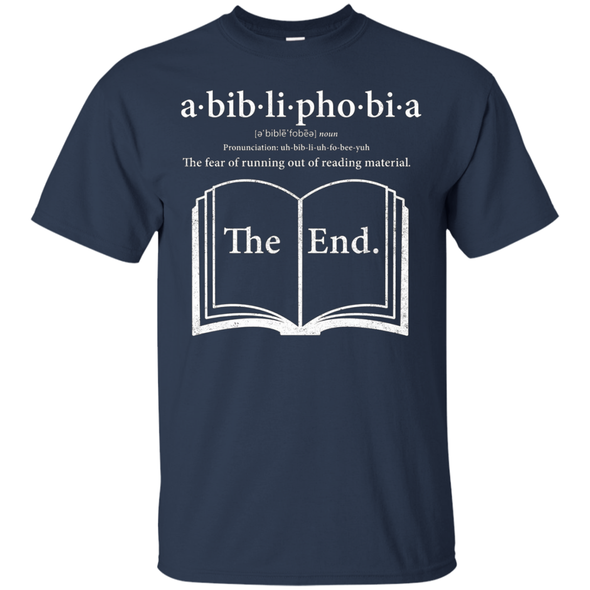 Abibliophobia Reading Book Lover T-Shirt