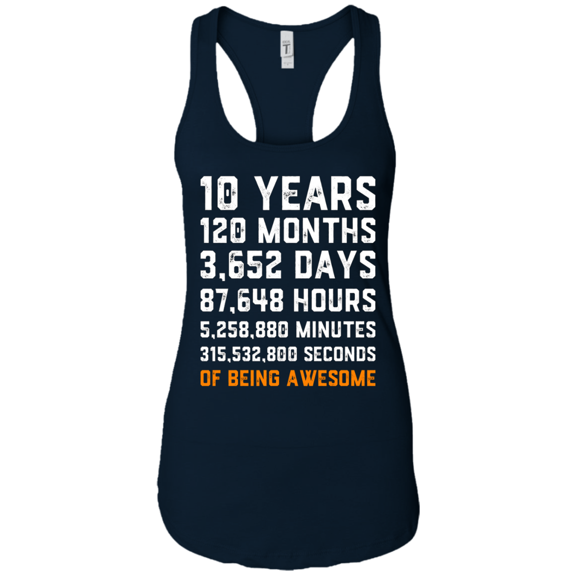 10th Birthday Gift T Shirt 10 Years Old Being Awesome Tee