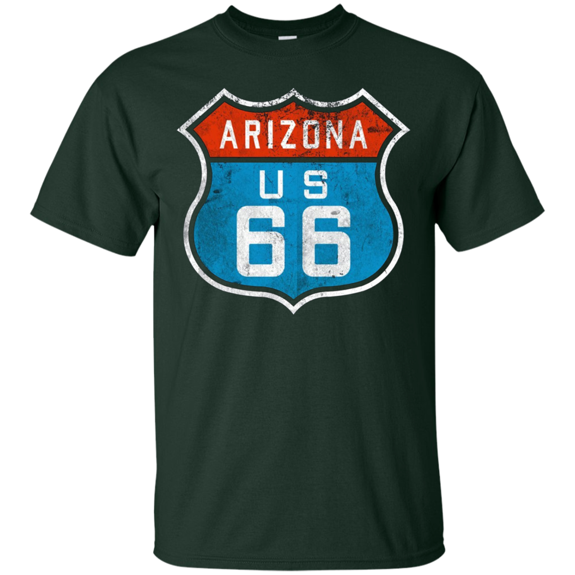Arizona Route 66. Retro, Vintage, Distressed Grunge Tee