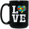 Image of Autism Shirt Love Support Puzzle Heart Autistic Shirt