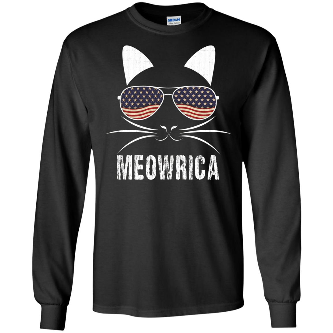 "Meowrica" Patriotic Cat T-Shirt