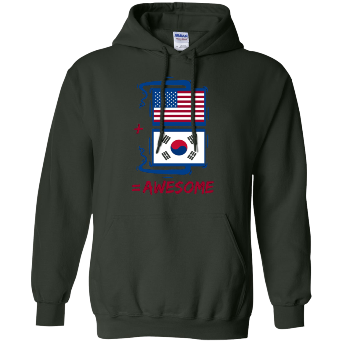 American +South Korea = Awesome Korean Flag Shirt