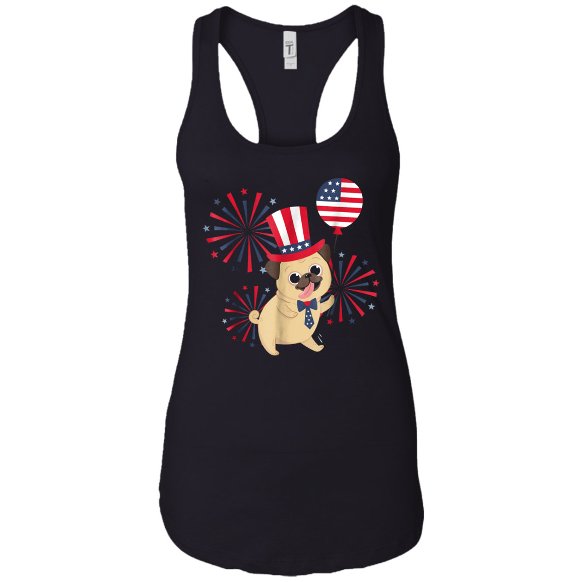 4th of July T-Shirt - Funny Fourth of July Pug Shirt