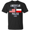Image of American Born Polish Roots LS T-Shirt Poland USA Flag