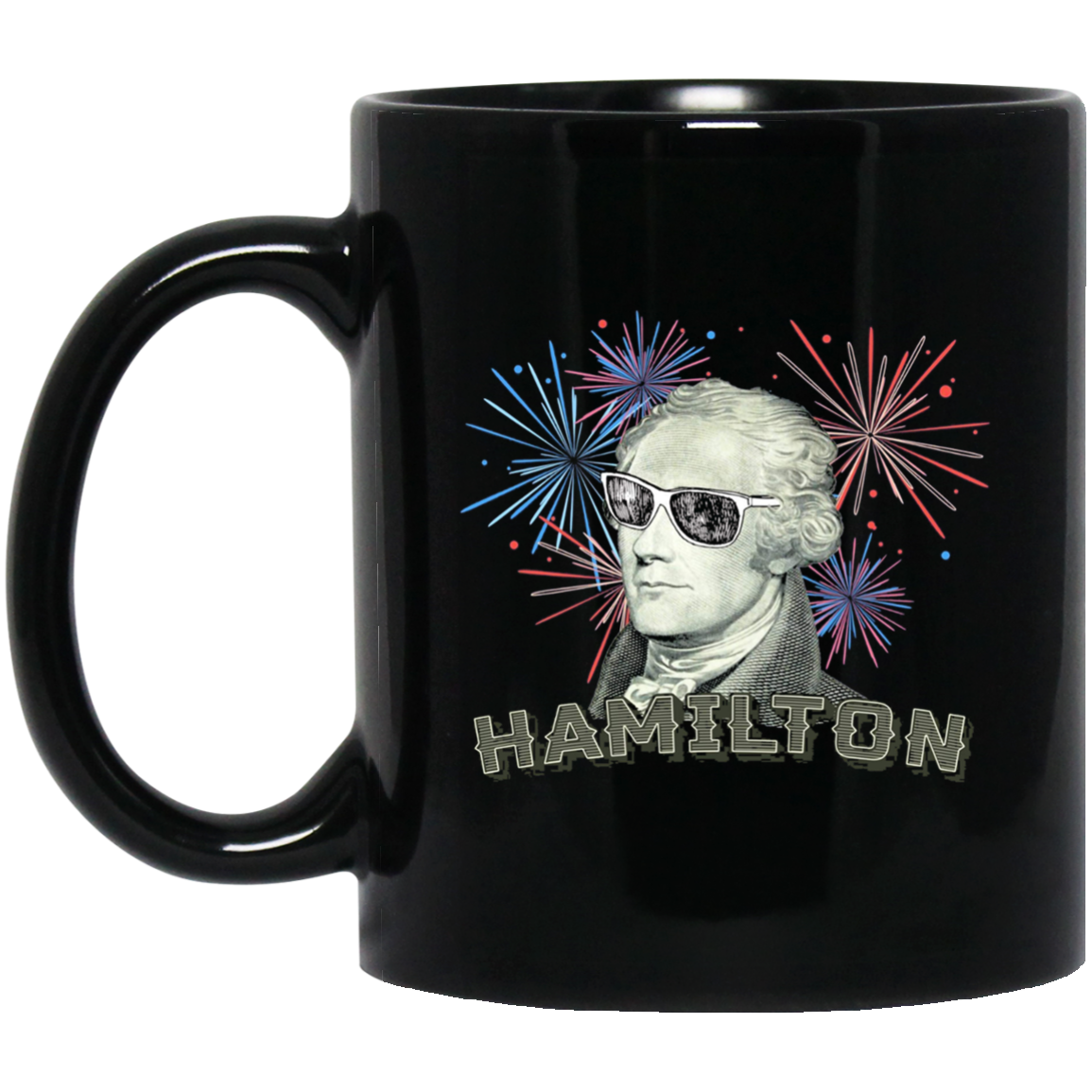 Alexander Hamilton Sunglasses Fireworks HIstory T Shirt
