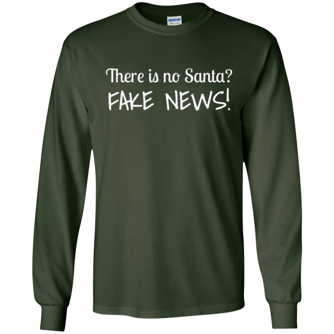 Santa Fake News T-Shirt Trump Joke Funny Christmas Gift