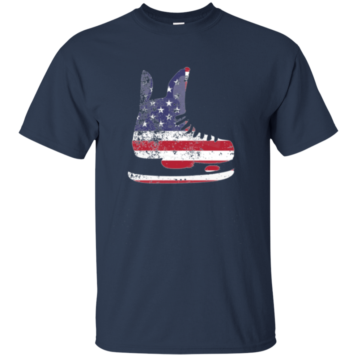 American Flag Shirt Patriotic Ice Hockey Skate Vintage Gift