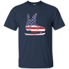 Image of American Flag Shirt Patriotic Ice Hockey Skate Vintage Gift