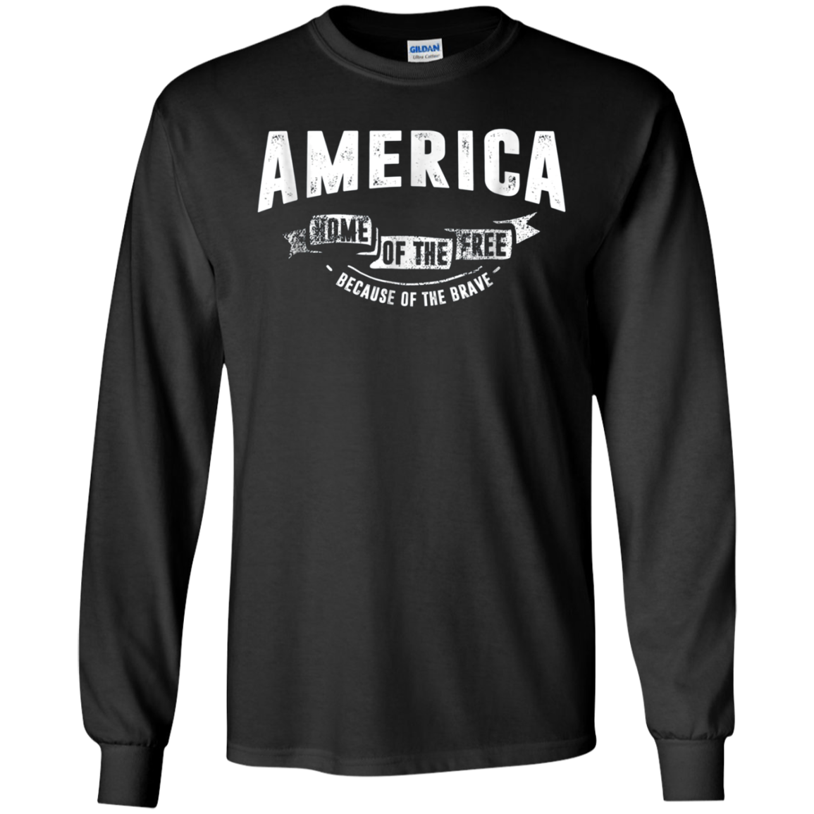 America Home of the Free Because of the Brave Shirt 2018