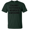 Image of T-shirt barbu tatoué potelé et génial pour homme