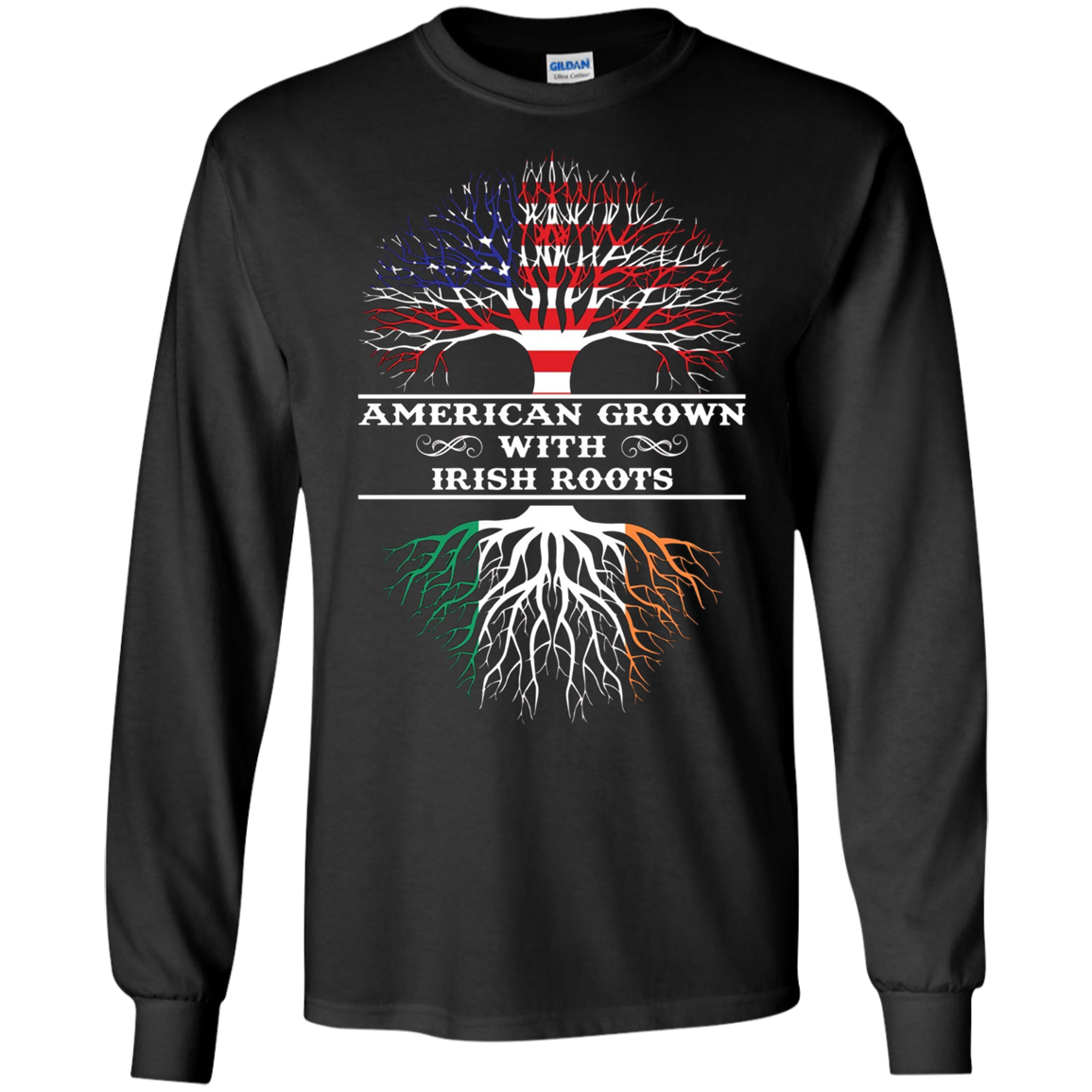 American Grown With Irish Roots Tee Shirt