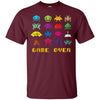 Image of "Game Over" retro alien invaders tshirt 80s 8-bit video game