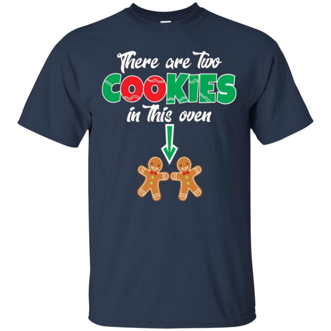 Christmas Twins Expecting Mom T-shirt Pregnant Wife Tee