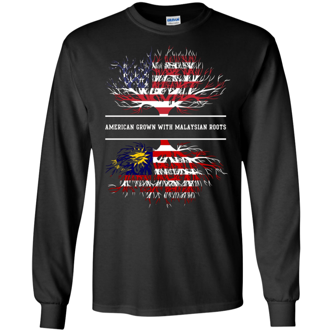 American Grown With Malaysian Roots T-Shirt Malaysia Tee